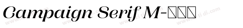 Campaign Serif M字体转换